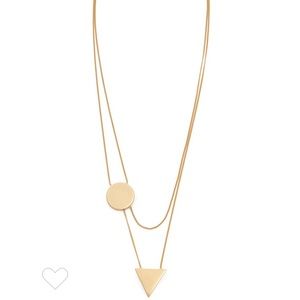 Shapeshift madewell necklace. Vintage gold